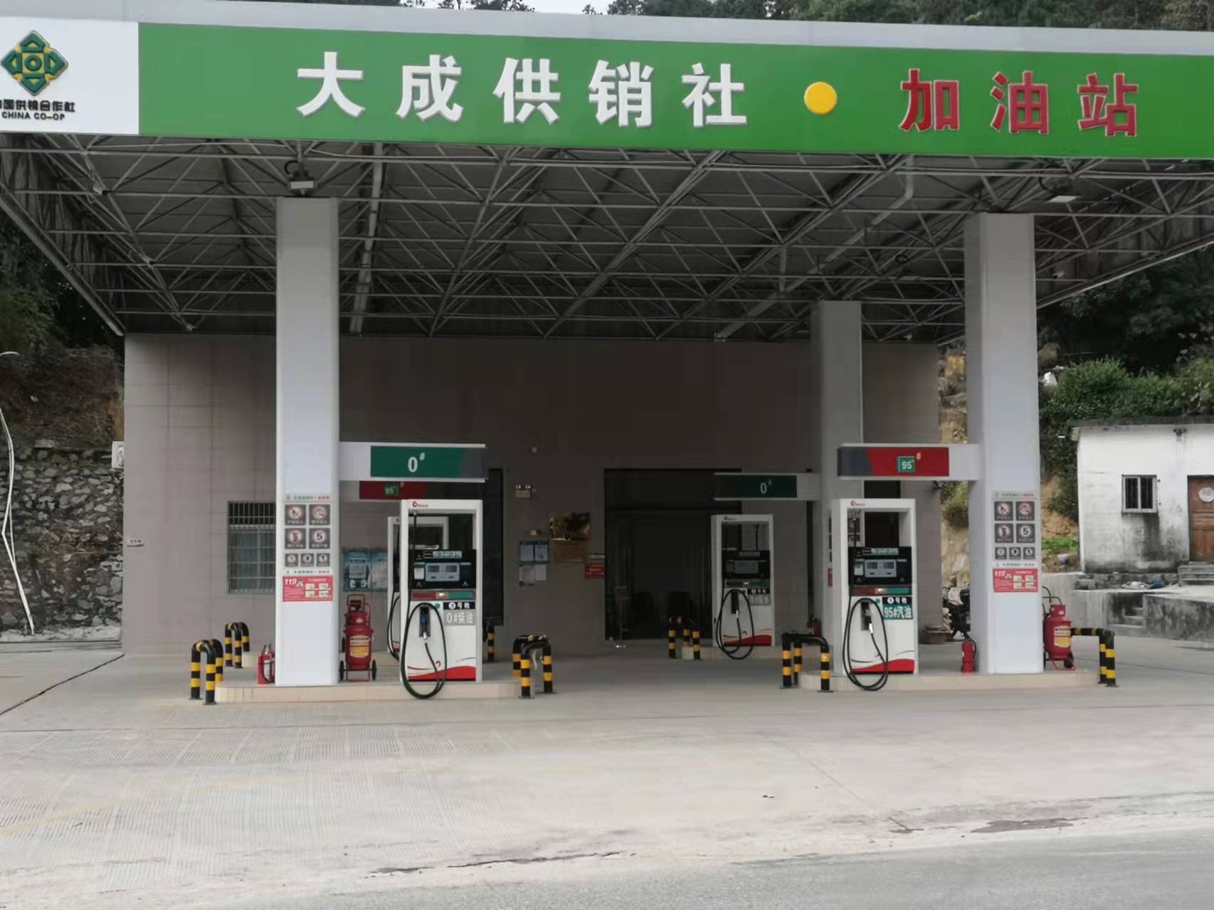 大成供销社加油站MILAN.COM,米兰(中国)安全用电安装项目